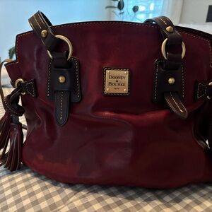 Dooney & Bourke Deep Red Leather Shoulder Bag